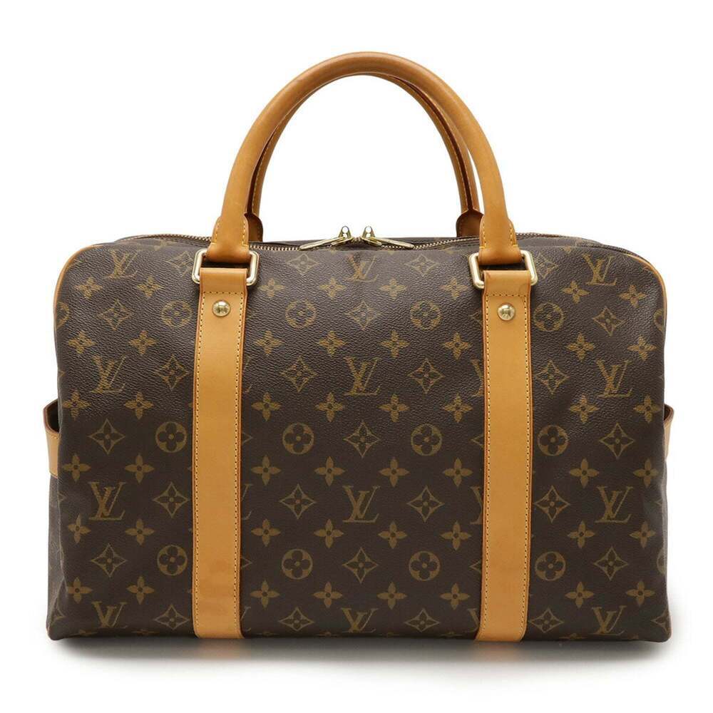LOUIS VUITTON Authentic Brown Monogram Carryall Boston Bag - Picture 2 of 10